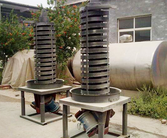 垂直提升機(jī)驅(qū)動振動電機(jī)安裝在輸送機(jī)的下部